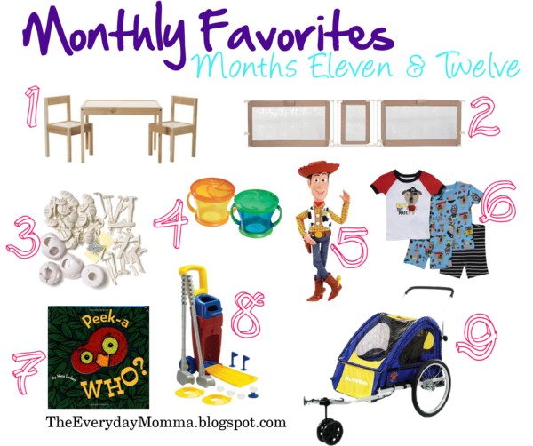 Monthly Favorites: Months Eleven & Twelve