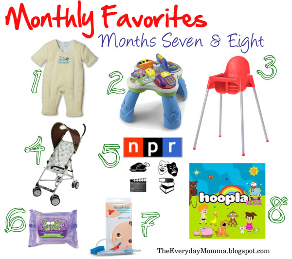 Monthly Favorites: Months Seven & Eight Monthly Favorites: Months Seven & Eight