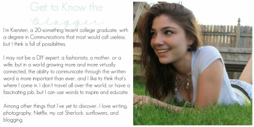 Get to Know the Blogger (Collage)